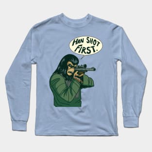 Han Shot First Long Sleeve T-Shirt